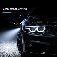 Kit de modernisation des phares HXFG pour BMW Série 4 F32/F36 2013-2020, entièrement LED, couleur jaune et blanc, avec feux de jour Angel Eye et clignotants.