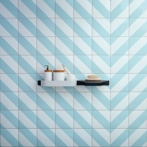Étagère de rangement murale pour salle de bain avec porte-savon et porte-brosse à dents – Organisateur de salle de bain noir peu encombrant - Product Image 4
