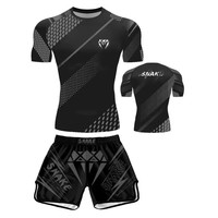 T-shirt et short d'entraînement unisexe Venom UFC High Spring à séchage rapide et respirant, avec logo avant, pour boxe, Muay Thai et arts martiaux