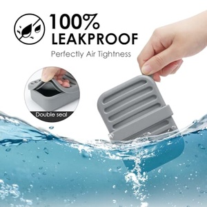 Boîte à <span class=keywords><strong>savon</strong></span> portable en silicone anti-fuite avec couche de drainage, <span class=keywords><strong>porte</strong></span>-<span class=keywords><strong>savon</strong></span> antidérapant auto-drainant pour salle de bain et cuisine - Product Image 3