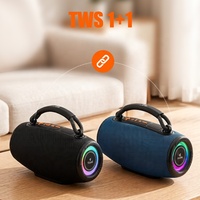 Haut-parleur portable d'extérieur K40 pour 5.4 20W, basses puissantes, batterie 1800mAh, lumière LED RVB, carte TF, adapté à une utilisation en intérieur et en extérieur