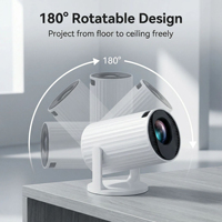Projecteur de cinéma portable pour la maison, projecteur intelligent HD WIFI 720P et projecteur Android pour la maison