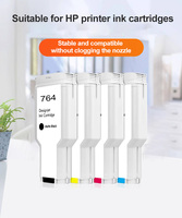 Goosam 300ML Premium Kompatibel dengan Printer Inkjet HP 764 untuk Cartridge dengan Chip Bersertifikat 100% Teruji Sebelumnya untuk HP Designjet T3500