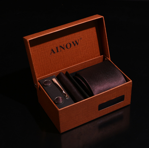 Cravates en Soie 100% de Style Affaires, Design Élégant, Lot de 6 Pièces, Tissage Jacquard Personnalisé avec Boîte, Logo CMYK/Broderie - Product Image 5