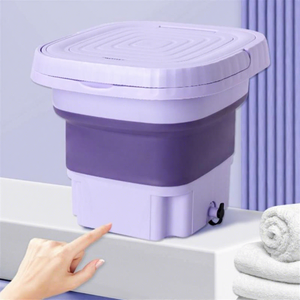 Fabrieksopruiming Verkoop Draagbare Mini Opvouwbare 8l Sok Ondergoed Slipje Huishoudelijke Wasmachine Met Draaiende Droge Was - Product Image 1