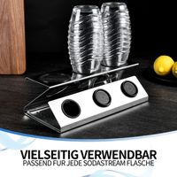 304 acier inoxydable cadre chaud égouttoir plateau Triple trou bulle verre étendoir support de stockage pour bouteille d'eau Soda bulle support