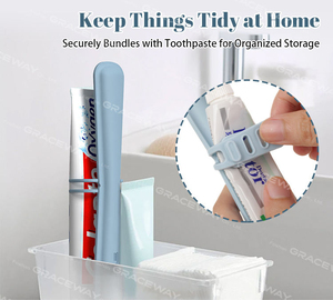 Novelty Gift Travel <b>Silicone</b> Toothbrush Case In-stock Makeup Brush & Toothbrush Storage Container OEM Storage <b>Tool</b> - Product Image 5