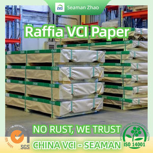 Papier tissé VCI non enduit de haute qualité, résistant à l'humidité et à la corrosion, pour emballage antirouille d'acier - Product Image 4