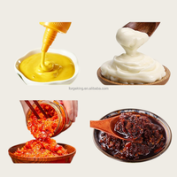 Ligne de production automatique de remplissage de sauces, ligne d'embouteillage de sauce chili, confiture, beurre de cacahuète en pot avec machine de bouchage sous vide