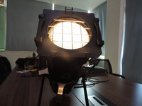 Lámpara de imagen LED de 200W con enfoque fijo, foco LED multifuncional para bodas, exposiciones, películas, programas de televisión, luces traseras