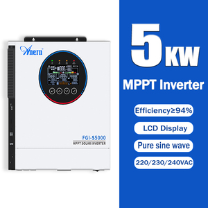 อินเวอร์เตอร์ไฮบริดพลังงานแสงอาทิตย์แบบเฟสเดียว คลื่นไซน์บริสุทธิ์ 5kw 6.5kw 12kw 24V สำหรับระบบพลังงานออฟกริด - Product Image 1