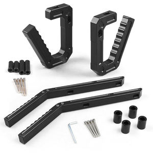 Aluminum Alloy Roll <b>Bar</b> <b>Grab</b> Handles For 2007-2018 Jeep Wrangler JK Front Rear Mounting Screw Fixing Black - Product Image 1