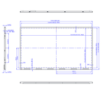 Pantalla LCD TFT Industrial de 23.8 Pulgadas, Resolución 1920x1080 FHD, Módulo de Monitor con Pantalla LCD LVDS de 30 Pines, Personalizable