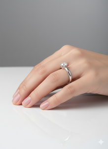 Round Cut Lab Grown Diamond <b>Solitaire</b> <b>Ring</b> 925 <b>Silver</b> / 10KT 14KT 18KT Gold Classic <b>Ring</b> For Sale By Exporters - Product Image 5