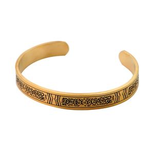 Juego de Joyería de Fábrica, Brazaletes Personalizados de Acero Inoxidable para Hombre y Mujer, Color Negro y Plateado, Brazalete Ajustable Chapado en Oro - Product Image 5