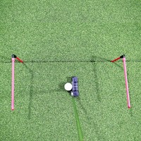 SwingPerfect – Aides d'entraînement de golf pour le contrôle de la longueur du coup de putter, bâtons de tempérament pendulaire, gabarits de putting, entraîneur de référence d'amplitude