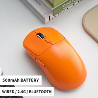 Souris sans fil ergonomique et légère, connexion 3 modes, réglage DPI sur 3 niveaux, batterie 500 mAh pour le travail au bureau, sur ordinateur portable ou de bureau