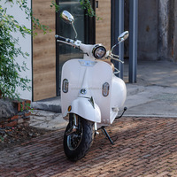 Nouvelle conception de scooter électrique vintage à deux roues pour adultes, batterie au lithium, moto enduro classique