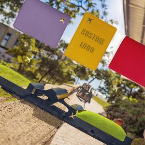 Cartera para Tarjetas de Visita con Logotipo Personalizado, Funda para Pasaporte de Viaje, Porta Documentos de Identidad y Pasaporte de Cuero PU Impermeable con Estuche para Tarjetas de Crédito - Product Image 3