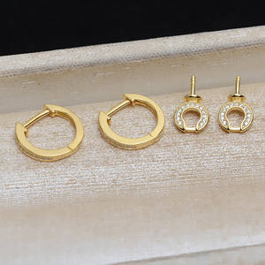 Pendientes de Plata S925 en Forma de U, Barroco, 12-20 Perlas, Accesorios para DIY, Bandeja Vacía 4369, Elegantes Pendientes de Perlas - Product Image 4