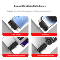 Microphone Lavalier Sans Fil H20 3-en-1 Mini Micro Cravate avec Réponse en Fréquence de 20Hz à 20KHz pour Enregistrement et Diffusion en Direct
