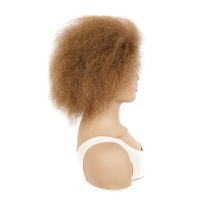 Perruque synthétique bouclée et volumineuse en fibre haute température, style court, fabriquée à la machine, pour femmes africaines, perruque afro tendance