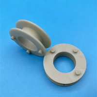 Bobine à rouleaux avec supports en nitride d'aluminium (AlN) céramique, haute conductivité thermique, résistante à l'usure, taille personnalisée, précision