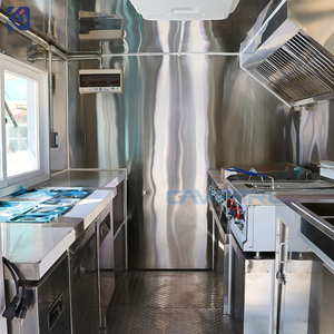 CAMPTRL 2026 Rimorchio Prefabbricato per Alimenti Completamente Attrezzato, Cucina Mobile a Doppio Asse per Catering, Food Truck per Hamburger, Pizza, BBQ - Product Image 3