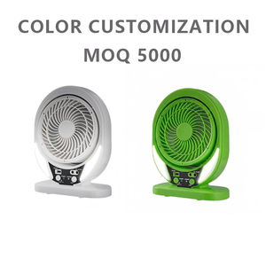 Customize Logo 8 Inch High Efficient <b>Solar</b> Rechargeable Fan Wholesale Mini Ventilateur 607 Function Fan <b>Lighting</b> <b>System</b> Night-li - Product Image 5
