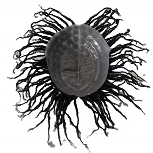 ใหม่ Passion Twist ถักโครเช<span class=keywords><strong>ต</strong></span>์ถักเปียคุณภาพสูงผมแพทช์สําหรับชายอินเดียผมฉีดผิวผู้ชายT Opper Toupee - Product Image 3