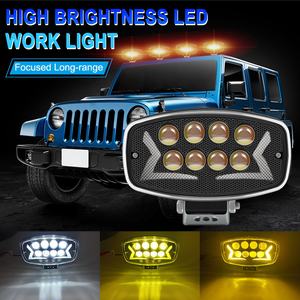 RHINO Nuevo Producto Venta Directa Luz LED de 5 Pulgadas 12V Amarillo Blanco Disipación Rápida de Calor 100W Accesorio Automotriz Foco LED - Product Image 3