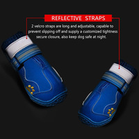 Bottes de luxe en silicone pour chiens avec sangles, chaussures antidérapantes d'extérieur pour petits, moyens et grands chiens, vente en gros, motifs imprimés été et hiver
