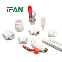 Raccords PPR IFAN Blancs Hyosung 20-110mm PN25 avec insert en laiton, anti-calcaire, longue durée de vie, pour systèmes de plomberie de bâtiment