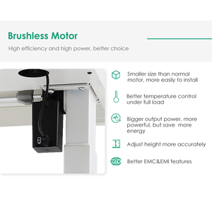 Escritorio Eléctrico Ajustable en Altura para Oficina en Casa, Marco de SPCC con Motor sin Escobillas, Cargador Inalámbrico y Cajón - Product Image 4