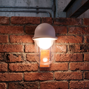 Lámpara de Pared Moderna T3442 con Pantalla de Cúpula Marrón, LED E27, Luz Blanca Cálida de 2700K, Cuerpo de Plástico, Montaje en Pared, 80lm/w, 1 Año de Garantía - Product Image 2