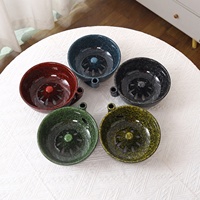 ESTICK Elegante, in de oven afgewerkte keramische groentewasbak met vortex-stijl automatische reiniging, Scandinavisch minimalistisch design, geschikt voor fruit.