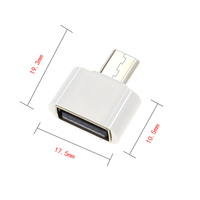 Adaptateur OTG Micro & Type-C vers USB 2.0, mini convertisseur OTG portable, connecteur pour téléphone Android, tablette, ordinateur portable, accessoires informatiques