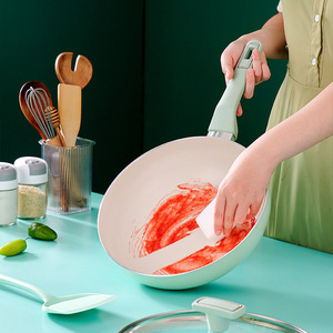 Shanzu Ceramic Non-Stick Frying Pan 28Cm Induction Compatible Flat Bottom Green Graphene Coating - Product Image 2