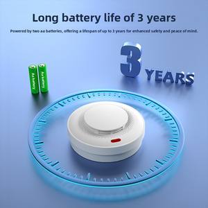 <span class=keywords><strong>Détecteur</strong></span> <span class=keywords><strong>de</strong></span> <span class=keywords><strong>fumée</strong></span> intelligent Wi-Fi Tuya avec télécommande Graffiti 433, application autonome, alarme incendie multifonction - Product Image 5
