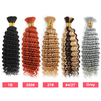 Extensions de cheveux humains Remy vietnamiens style Boho en vrac pour tressage, 100% vierges, Deep Wave, double trame machine