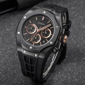 Fabricante de Relojes en China, <span class=keywords><strong>Reloj</strong></span> con Logotipo Personalizado, Cronógrafo de Lujo, <span class=keywords><strong>Reloj</strong></span> de Pulsera de Cuarzo con <span class=keywords><strong>Correa</strong></span> de Silicona para Hombre - Product Image 4