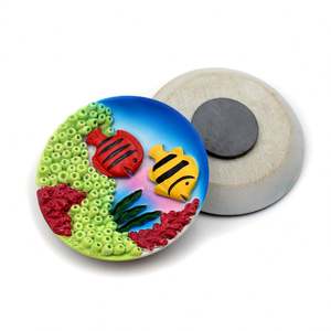 แม่เหล็กติดตู้เย็นเรซิ่นโพลีเรซิ่นแบบพิมพ์ 3 มิติ ของที่ระลึก รูปทรงแม่เหล็กติดตู้เย็นลายชายฝั่ง ดีไซน์เรซิ่น สามารถปรับแต่งได้ - Product Image 2