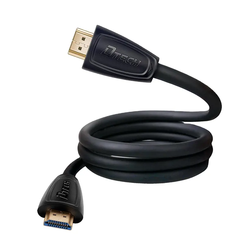 DTECH Wholesale Price support 1080p 4k 8k 3D Speed 2M Gold Plated HDMI Cable for Computer etc.