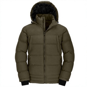 Men's Hooded <b>Winter</b> Puffer Jacket Windproof <b>Waterproof</b> Polyester Down Alternative Casual Outdoor <b>Coat</b> - Product Image 5
