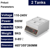 Machine commerciale de fusion de chocolat chaud, 110v, 220v, 12kg, à vendre