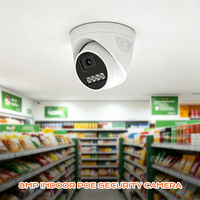 Kamera CCTV Mini Dome WiFi HD CMOS 5MP untuk Keamanan Rumah Pintar dengan Pan-Tilt, Penglihatan Malam, Audio Dua Arah, dan NVR untuk Penggunaan Dalam Ruangan