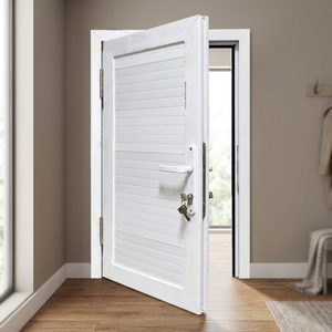 Puerta Abatible de PVC con Vidrio HOFFEN Tailandia, 81x205 cm, Manual, Insonorizada, Impermeable, Aislamiento Térmico, Resistente al Viento, Moderna, para Supermercado - Product Image 3