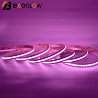 Bandes LED COB RGBCW pour Projets d'Ingénierie, Fourniture d'Usine, Éclairage LED, Bande Lumineuse LED 12mm PCB 24V 21W/M, Coupable à 8.33cm, Idéal pour Bureaux