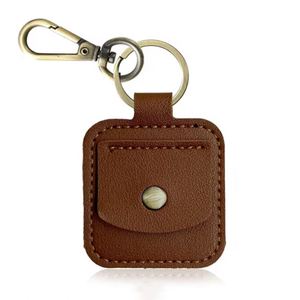 PU Leather Wedding <b>Engagement</b> <b>Ring</b> <b>Holder</b> Exquisite <b>Ring</b> Case Bridal Jewellery Storage with Keychain - Product Image 2