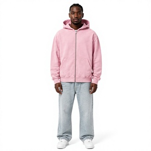 Sudadera con capucha de alta calidad, extragrande, de peso pesado, con cremallera completa, de forro polar transpirable, para hombre 2026 - Product Image 2
